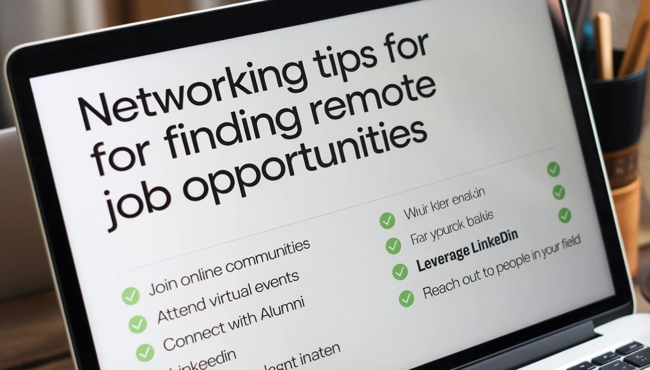 Networking Tips for Finding Remote Job 